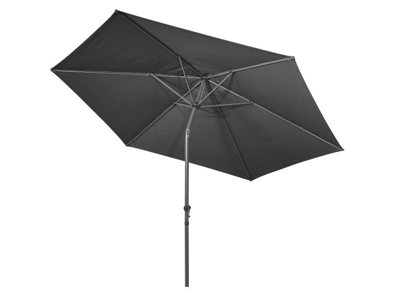 Parasol de jardin rectangulaire gris anthracite