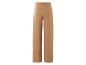 Pantalon large camel à taille élastique.