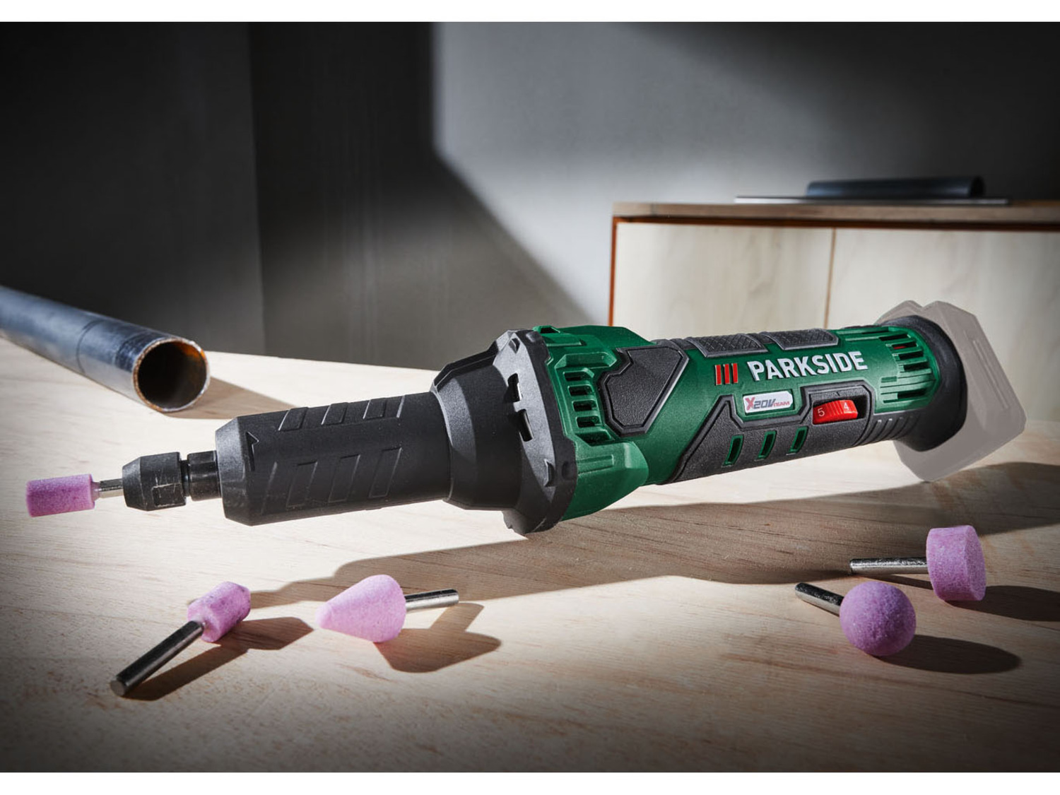 Meuleuse Droite Sans Fil 18V Compatible Batteries Makita - 4 Vitesses Jusqu'à 26000 Tr/min, Sans Balais, Pour Meulage, Sculpture, Polissage - 4