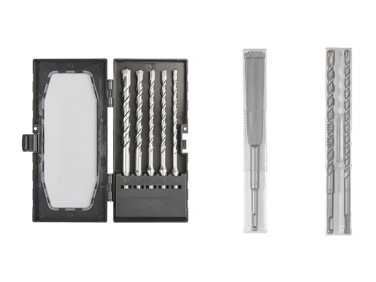 Aller en mode plein écran : Set de forets ou burin plat SDS-Plus - Image 1