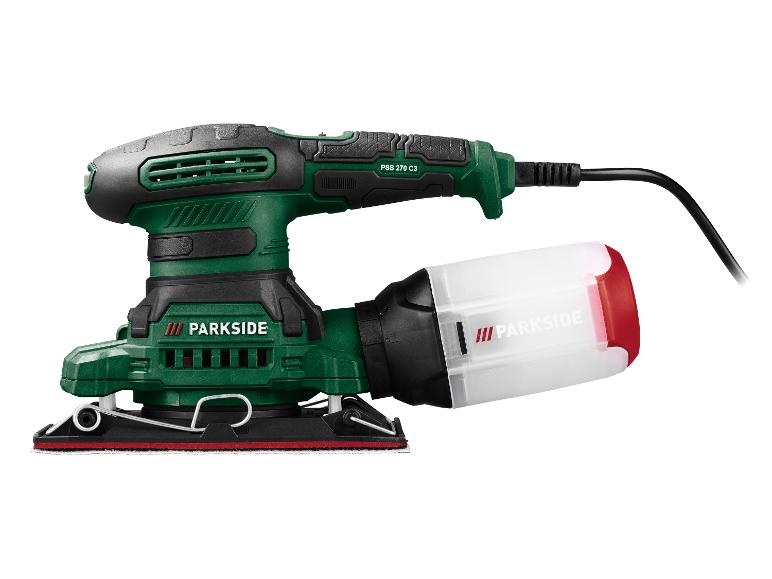 Ponceuse vibrante PARKSIDE PSS 270 C3 avec bac à poussière