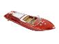 Modèle de bateau rouge Venise.