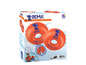 Deux brassards de natation orange avec un motif d'éléphant de BEMA pour les enfants de 3 à 6 ans.