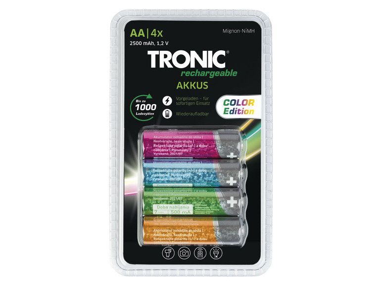 Aller en mode plein écran : TRONIC® Piles rechargeables AA/AAA, 1,2 V, 4 pièces - Image 2