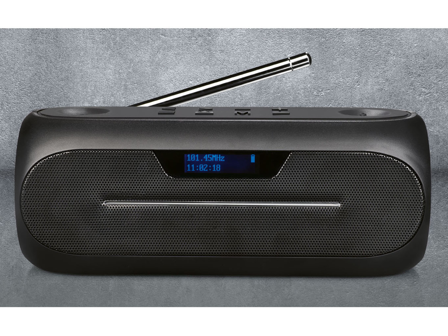 Enceinte Bluetooth Silvercrest noire Radio DAB+ et FM