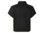 Chemise noire à manches courtes, vue de dos.