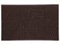 Tapis marron avec un motif de lignes ondulées et verticales