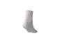 Chaussette courte gris clair sur fond blanc