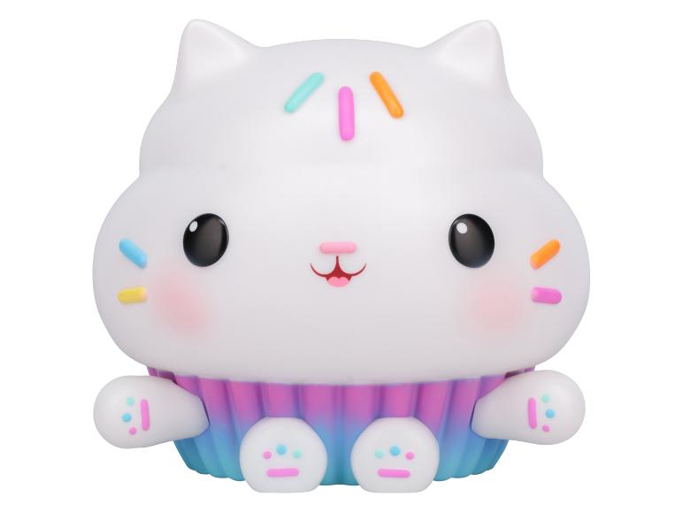 Figurine de chat-cupcake avec des vermicelles colorés