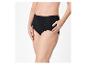 Culottes noires en microfibre avec dentelle.