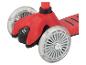 Trottinette rouge Playtive : roues lumineuses, design moderne.