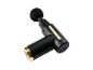Pistolet de massage noir et or avec embout rond