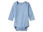 Body bébé bleu clair à manches longues avec boutons-pression