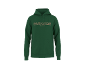 Sweat à capuche vert foncé avec le texte 'PARKSIDE EST. 1996' sur la poitrine