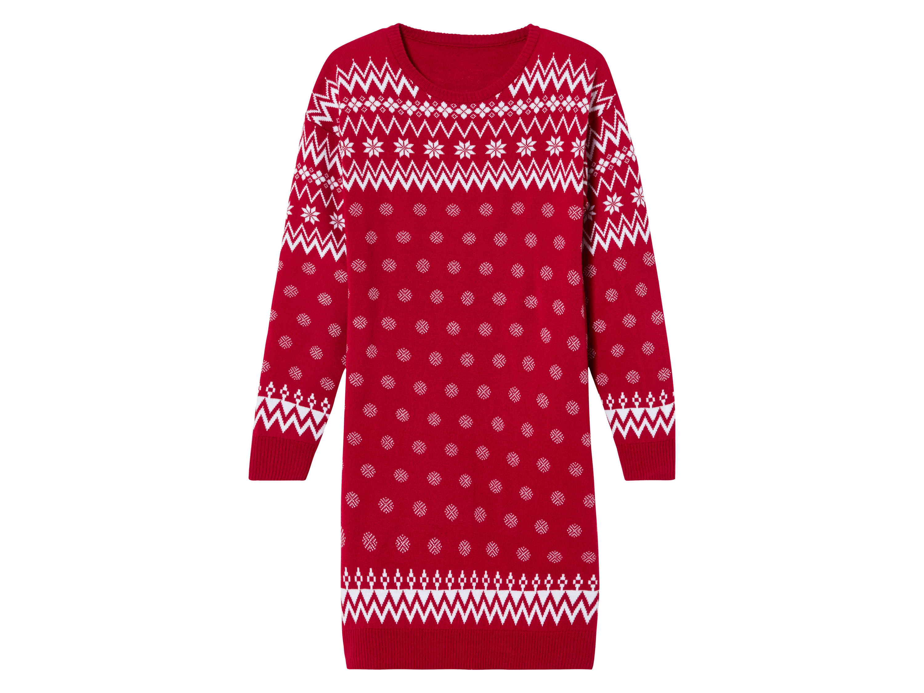 pepperts!® Robe en maille de Noël fille (8-10 ans, rouge)