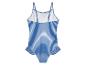 Maillot de bain une-pièce bleu à rayures pour fille.