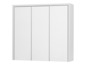 Une armoire blanche avec trois portes
