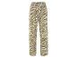 Pantalon à motif zèbre, style décontracté.