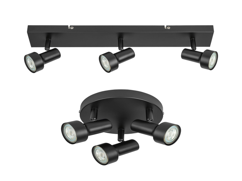 Aller en mode plein écran : LIVARNO home Plafonnier à LED à 3 spots, 4,8 W - Image 1