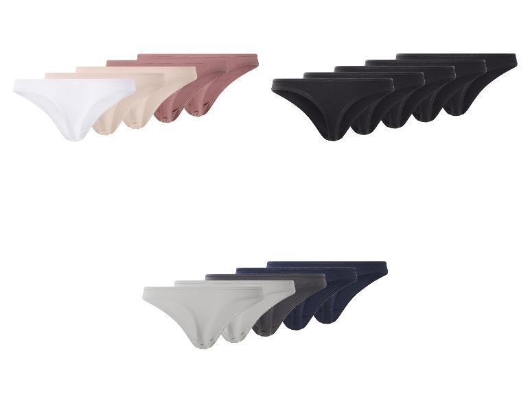 Ensemble de culottes pour femmes en blanc, beige, rose, noir, gris et bleu.