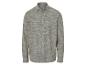 Chemise à manches longues, coupe droite, tissu texturé.