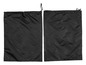 Deux sacs à cordon noir avec le logo Topmove.