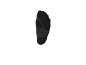 Chaussette de sport noire avec semelle visible et renforts.