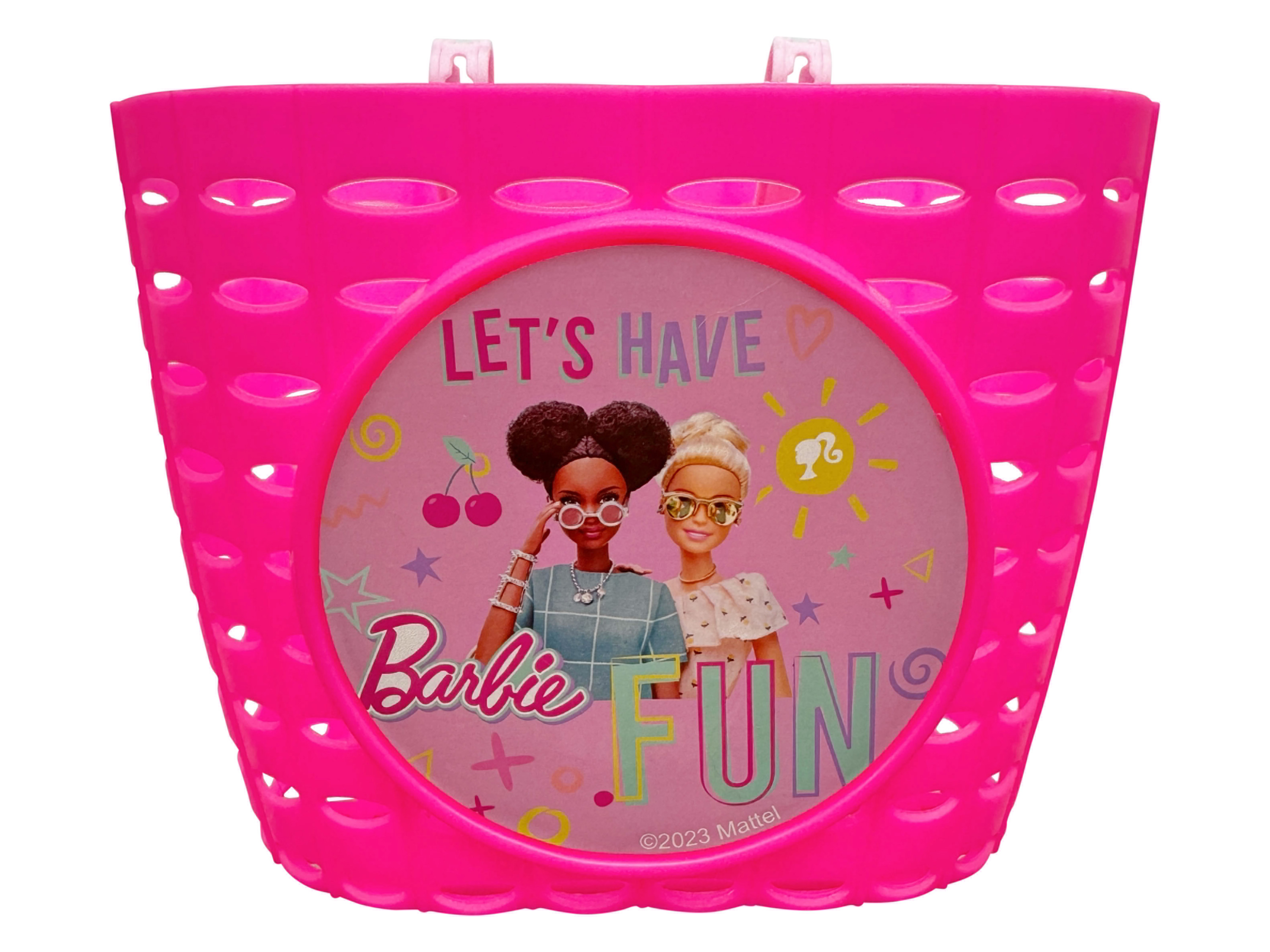DISNEY Panier à vélo avec sonnette (Barbie)