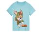 T-shirt bleu clair pour enfant avec Tracker de Pat' Patrouille.