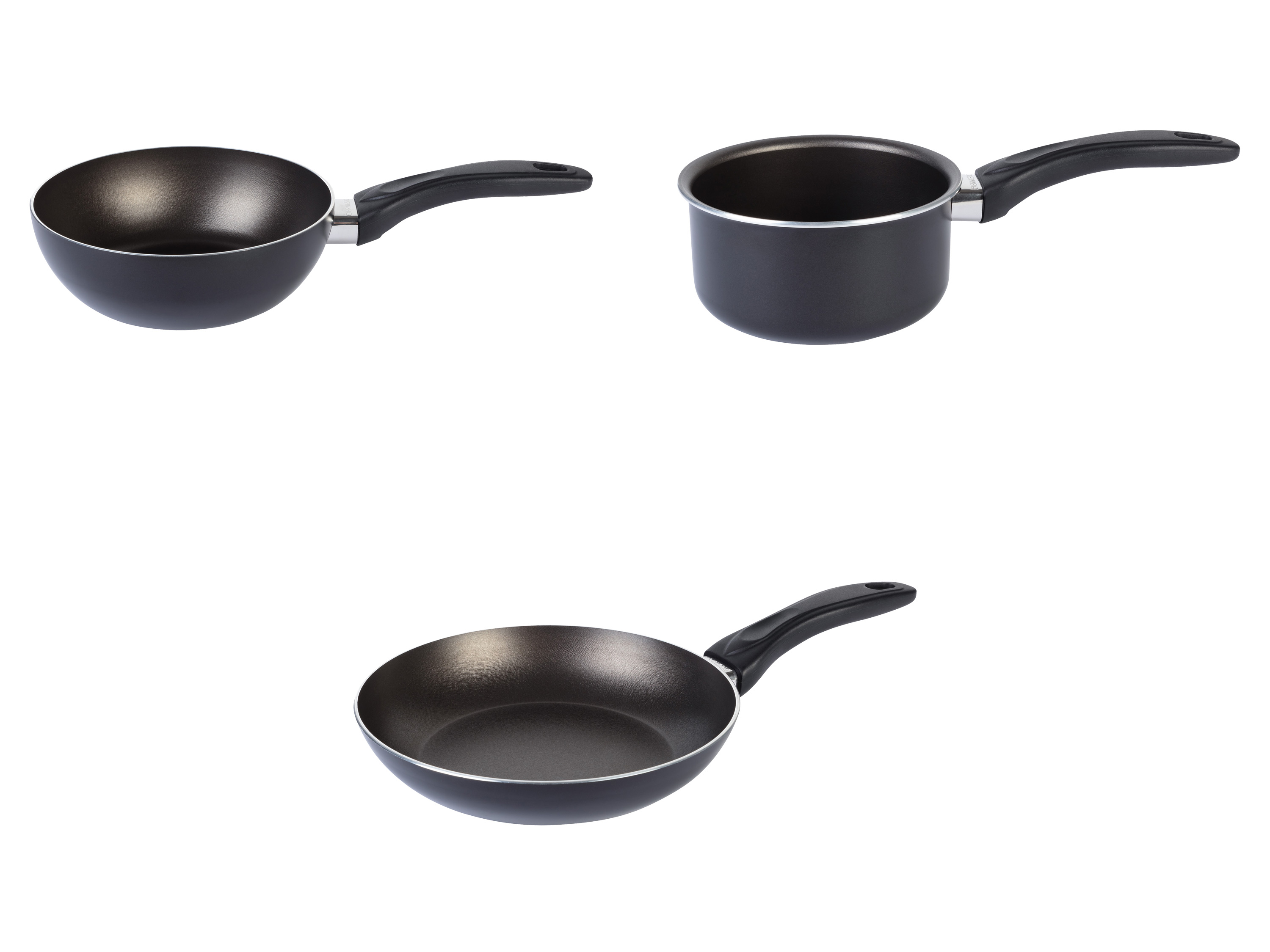 ERNESTO® Mini-wok, mini-casserole ou mini-poêle en aluminium