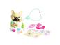 Jeu Pampers Pets avec bouledogue français et accessoires vétérinaires.