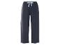 Pantalon large gris foncé, style pyjama.