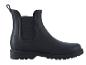 Des bottes Chelsea en caoutchouc noires.