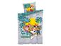 Parure de lit Paw Patrol : draps et taie d'oreiller à thème tropical.
