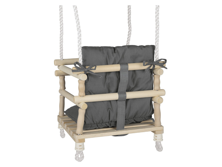 Aller en mode plein écran : Playtive Balançoire en bois pour bébé, avec siège de sécurité - Image 5