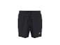 Short de sport noir avec cordon de serrage et logo rouge et blanc.