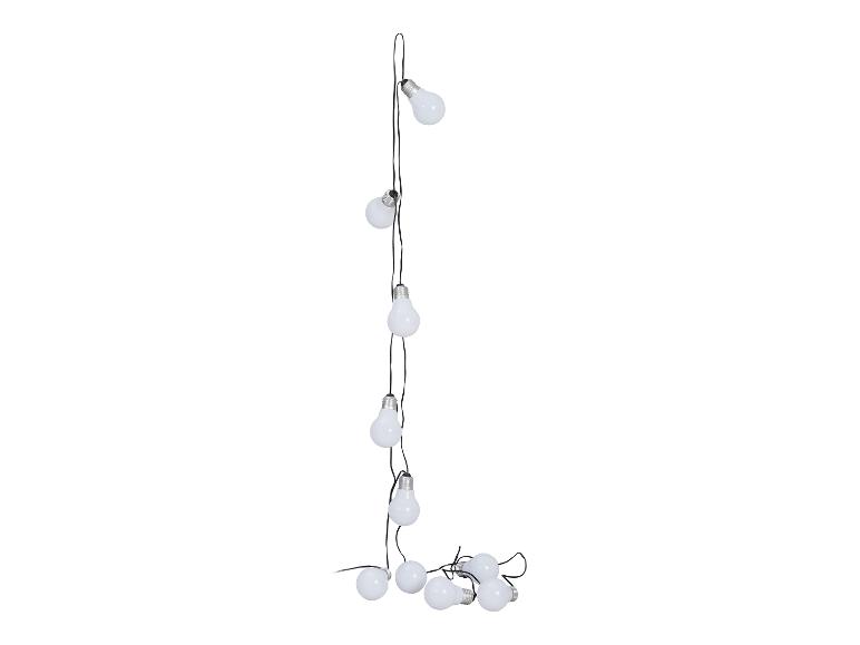 Guirlande lumineuse à ampoules LED blanches.