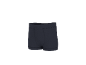 Caleçon boxer bleu foncé avec ceinture élastique.