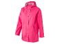 Un imperméable rose à capuche de Crivit.