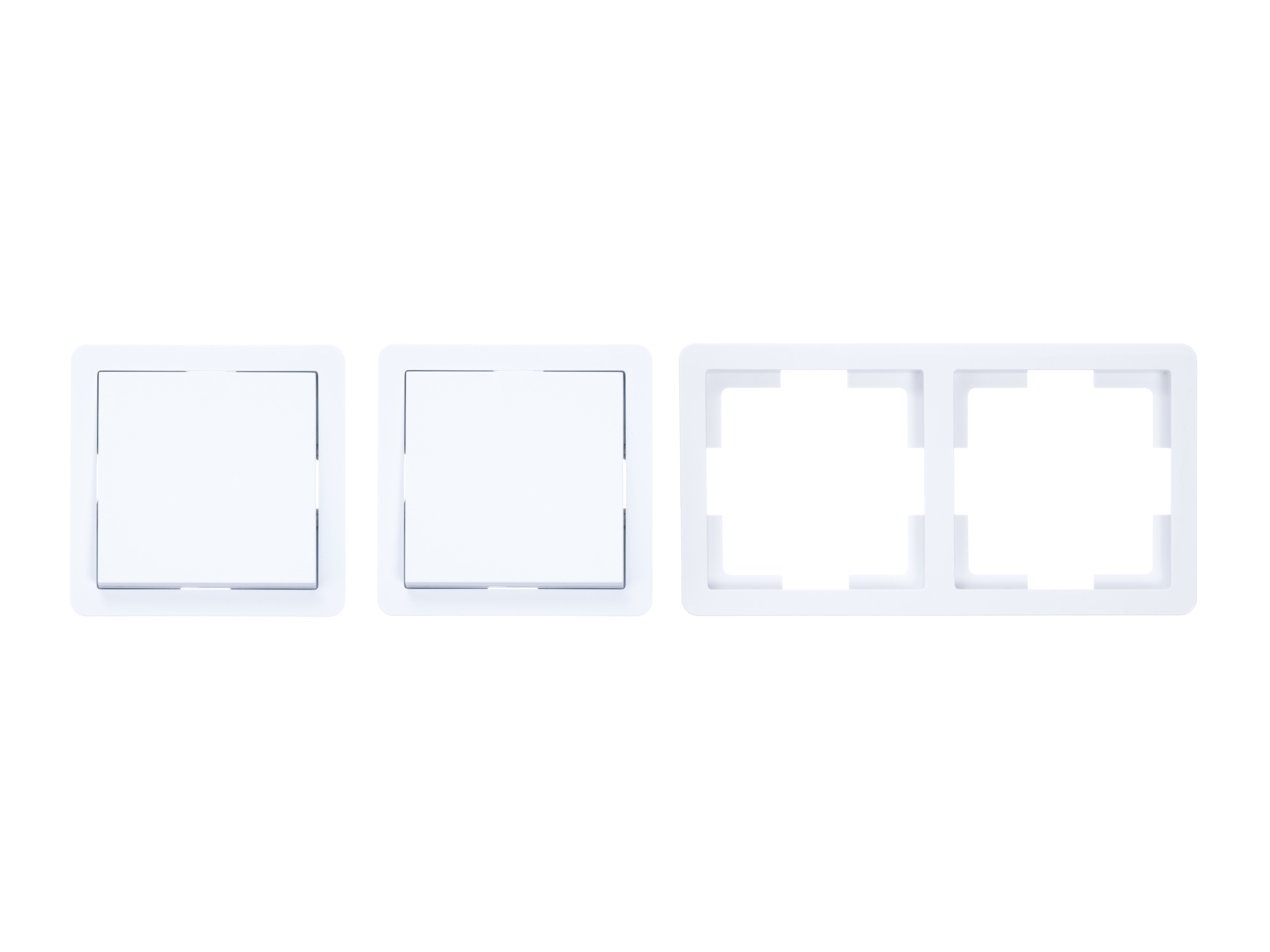 SILVERCREST® Set de prises murales ou Interrupteurs (interrupteur inverseur, blanc)