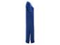 Robe longue bleue à manches courtes.