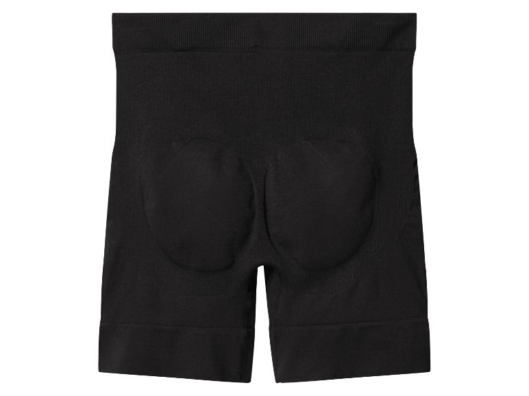 Shorty gainant noir taille haute avec rembourrage fessier.