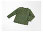 T-shirt vert olive à manches longues pour enfant.