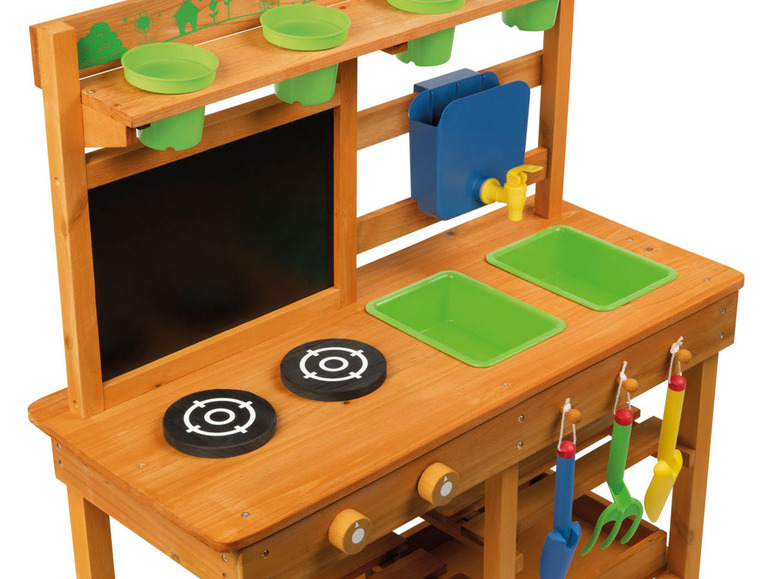 Aller en mode plein écran : Playtive Cuisine d'extérieur en bois pour enfant - Image 8