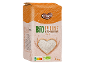 Paquet marron de farine d'épeautre bio, 1 kg, avec Nutri-Score A.