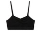 Un soutien-gorge de sport noir sans couture