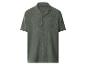 Chemise homme verte en mousseline à manches courtes