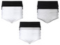 Des culottes pour femmes en noir, blanc et gris.