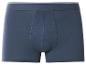 Caleçon boxer homme bleu marine avec une bande blanche à la taille.
