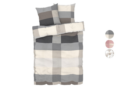 LIVARNO home Parure de lit en flanelle, 240 x 220 cm
